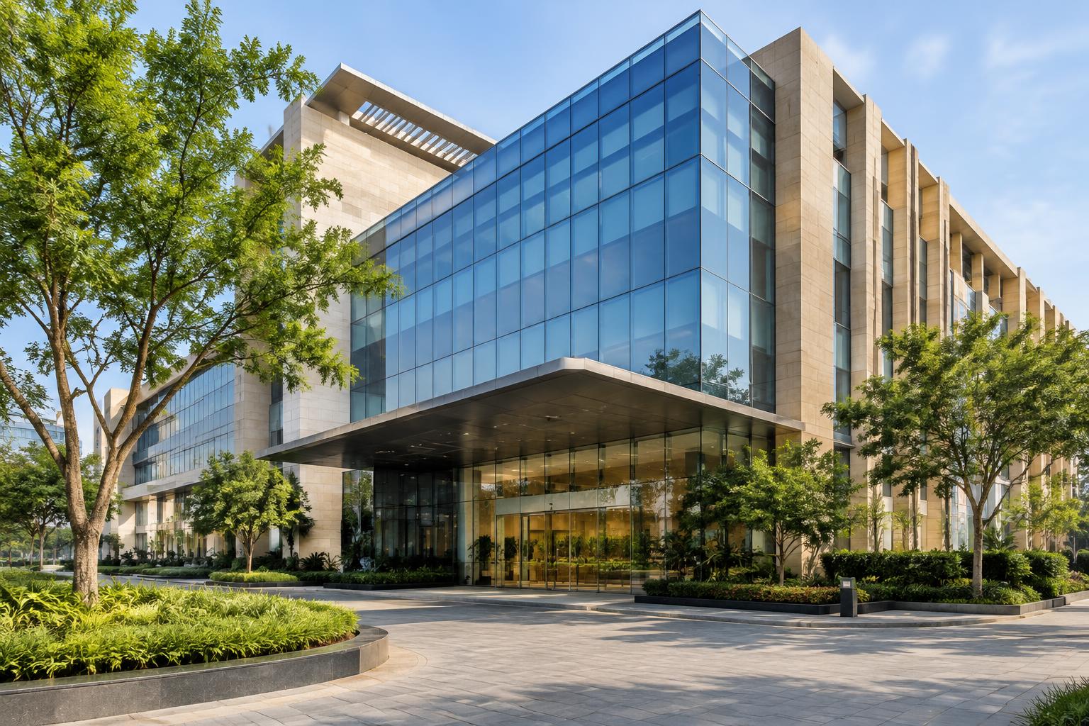 Modern commercial building